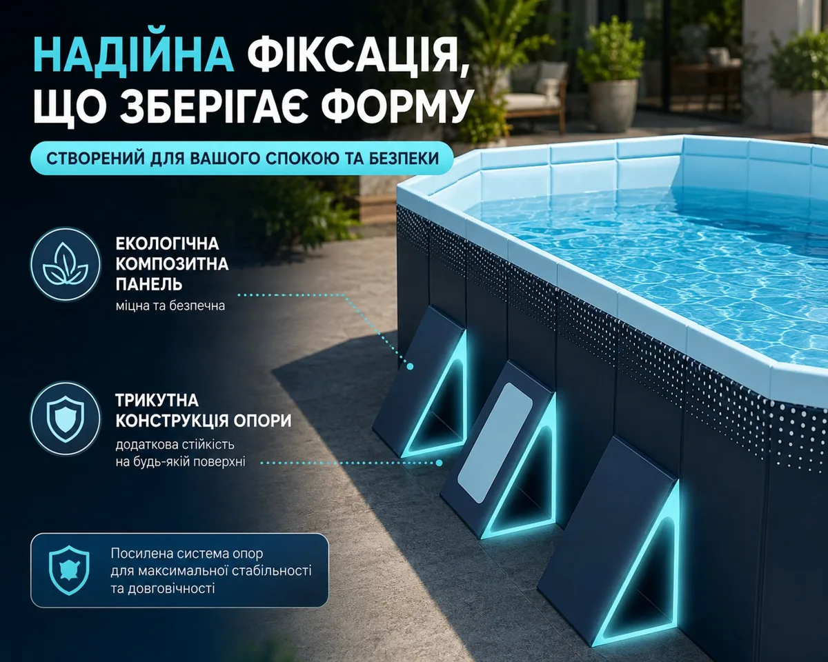 Надійна фіксація: композитні панелі та трикутні опори